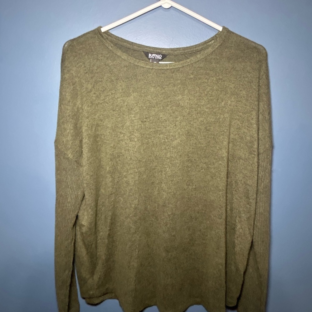 Buffalo David Bitton Olive Green Tee